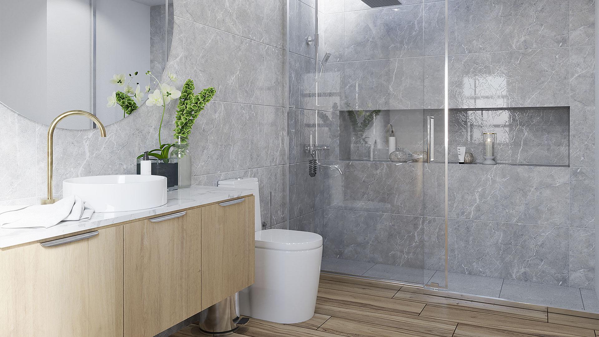 Ceramica San Lorenzo - Marmol San Fermin Gris - 43x87